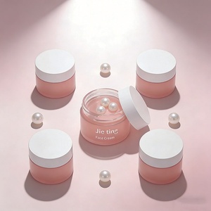 Envase Cosmético de Vidrio Recargable de Lujo, Redondo, de 30 ml y 50 ml, con Degradado de Color Rosa y Amarillo - Product Image 5