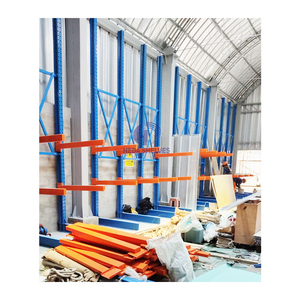 Entrepôts de support de tuyau de poutres en acier robustes Système de support en porte-à-faux double face pour un stockage sûr et efficace du bois d'œuvre - Product Image 3