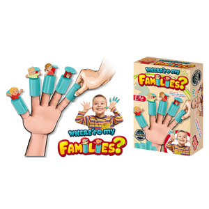 Popolare dove sei la mia famiglia mini dito giocattolo per bambini giochi educativi con le dita che abbinano le schede interattive set di giochi - Product Image 4