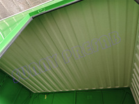 Conteneur pliable à toit isolé de 20 pieds, plusieurs portes, étanche, pliable, conteneur plat à monter soi-même, conteneurs mobiles