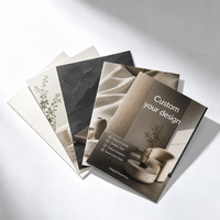 Cartes d'insertion personnalisables en carton avec impression offset et pelliculage pour brochures marketing de marque