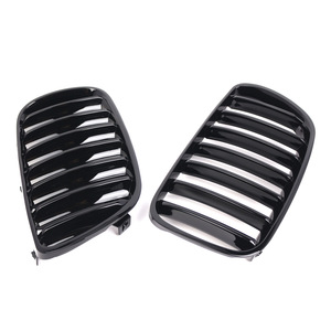 Rejilla de parachoques delantero para BMW X3 E83, plástico ABS, 2007-2010, estilo de línea simple y doble, para modificación de automóviles - Product Image 4