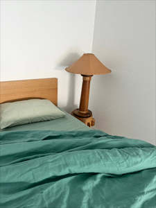 Anti-bacterial Fabric <strong>with</strong> a Smoothing Hand 100% Pure French <strong>Linen</strong> Duvet Cover Fitted Sheet Sets 4 Piece <strong>Linen</strong> Bed Sets - Product Image 5