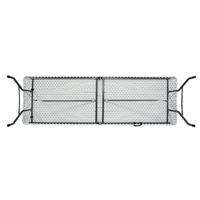 Table pliante rectangulaire en plastique blanc pour banquet, restauration, barbecue, camping, pique-nique, mobilier d'extérieur portable, 1,2 m