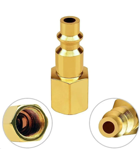 Druckluft anschluss 3/8 Zoll Messing Lv 3/8 Zoll Kupplungs stopfen Kupplungs kasten Schlauchs topfen Ventil buchse Gewindes topfen - Product Image 2