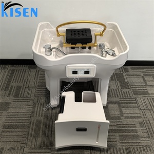 Bac à shampoing portable KISEN pour thérapie aquatique, sans plomberie, lavabo mobile pour spa capillaire, équipement de salon avec réservoir de 50L et poignée - Product Image 2