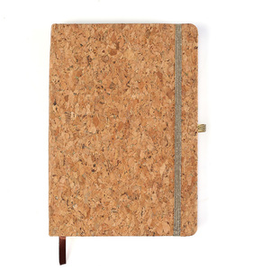 Eco-Friendly A5 Hardcover <strong>Notebook</strong> Journal with 100 Recycled <strong>Lined</strong> Pages Loose-Leaf Spiral Binding Wood Cover Cork Fabric Gift - Product Image 4