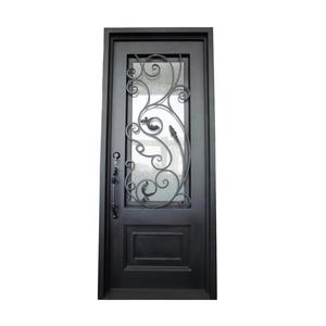 Precio del nuevo diseño hermosa puerta de entrada de arte del hierro en China rotura térmica - Product Image 5