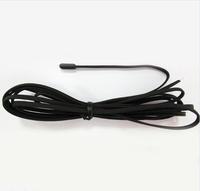 Sensor suhu tahan air IP68 TPE termistor NTC 10k 100K pengukuran suhu hitam Rohs kawat TPE RBD CN;GUA