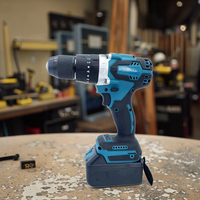 Perceuse à percussion sans fil 3-en-1 21V, outils électriques domestiques DIY, moteur sans balais 80N.m 2.5Ah pour perçage et vissage