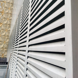 Perfil de hoja de persiana de aluminio para Hospital, pantallas y rejillas de aluminio para construcción <span class=keywords><strong>interior</strong></span> y exterior - Product Image 4