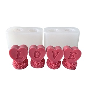 แม่พิมพ์ซิลิโคนรูปดอกกุหลาบ 3 มิติ สำหรับทำเทียนรูปจูบวาเลนไทน์ รู<span class=keywords><strong>ป</strong></span>ทรงริมฝี<span class=keywords><strong>ป</strong></span>าก สำหรับทำเทียนตกแต่งด้วยตัวเอง - Product Image 4