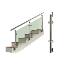 Système de balustrade en verre poli durable, design moderne, installation facile, garantie à vie, appartement, villa, hôtel, balcon, escalier, terrasse
