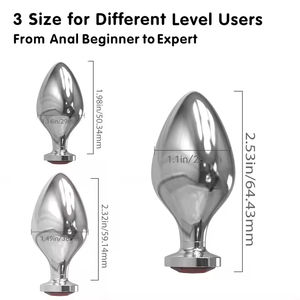 Bouchon anal en acier inoxydable pour adultes, couleur or, jouet <span class=keywords><strong>sexuel</strong></span> pour hommes et femmes, produit <span class=keywords><strong>sexuel</strong></span> anal - Product Image 3