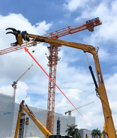 Accessoire de taille d'arbres à grande portée pour machines forestières, compatible avec les excavatrices de construction et les scies à grappin