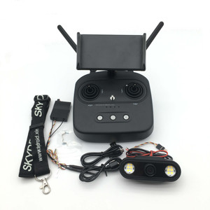 Skydroid T10 10-Channel 2.4G รีโมทคอนโทรลกล้องภาพ FPV 10กม. การส่งแผนที่ดิจิตอลไนลอนโดรนรถยนต์เรือหุ่นยนต์สุนัข - Product Image 1