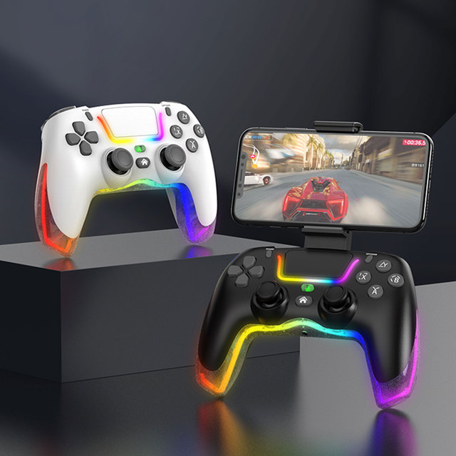 Somostel New LED Video Game Controller for PS4 Featuring Turbo 1000mAh Battery 12H Playtime Wireless Joysticks BT Gamepad