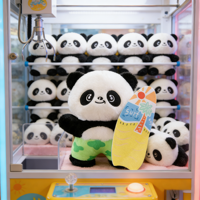 Adorables Peluches Panda Surf 8 pouces, Jouets en Peluche pour Enfants, Thème Dessin Animé et Anime, pour Machines à Pinces
