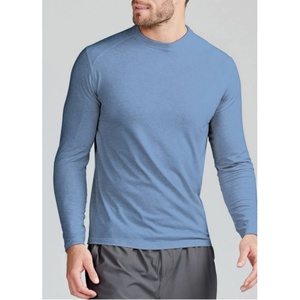 Camiseta Raglán de Manga Larga de Algodón y Elastano de Alta Calidad, Cuello Redondo, Corte Ajustado, Antiarrugas, Secado Rápido, Transpirable, 180g, con Logotipo Personalizado - Product Image 1