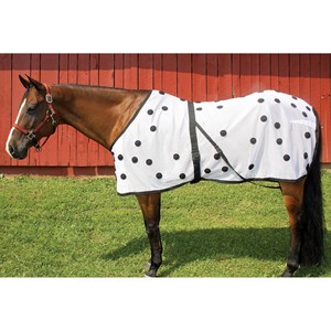 Alfombra de caballo de verano duradera personalizada, manta de malla con hoja de mosca con material de PVC/poliéster, uso de doma, tamaños personalizados - Product Image 3