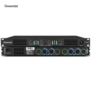 Gooermi FV4000 High Quality 1000Watt * 4Channel Audio Power Amplifier 1U Digital Amplifier For outdoor Stage Performance