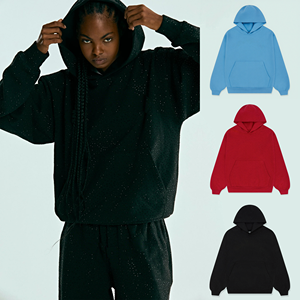 Felpa con Cappuccio Oversize Unisex in Cotone Pesante e Confortevole |   Felpa Streetwear Stile Americano |   Felpa con Cappuccio di un Giovane Designer di <span class=keywords><strong>Moda</strong></span> - Product Image 1