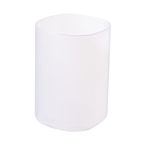 Round Transparent Pen Holder Solid Color Stackable Office Desk Storage Stationery Organizer 18L Capacity - Product Image 5
