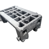 Base de machine-outil de fraisage CNC en fonte grise nodulaire personnalisée, moulée par procédé de moulage à perte de mousse, avec forme de précision et certification ISO9001