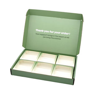 Caja de Embalaje Personalizada para Galletas, Cupcakes <span class=keywords><strong>Marroquíes</strong></span> y <span class=keywords><strong>Donuts</strong></span>, Embalaje de Papel Corrugado de Grado Alimenticio, Caja de Envío para <span class=keywords><strong>Donuts</strong></span> y Galletas - Product Image 3