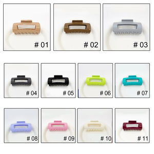 مشابك شعر بلاستيكية لامعة وناعمة قابلة للتخصيص بألوان متعددة، مشابك شعر نسائية راقية صديقة للبيئة - Product Image 5