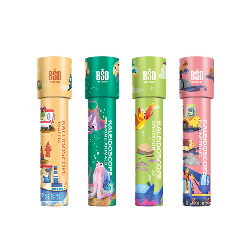 KSF, оптовая продажа, волшебный калейдоскоп, классические игрушки, вращающийся цветной бумажный калейдоскоп для детских игрушек