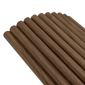 Panneau mural en bois flexible demi-rond, panneau mural cannelé pliable, panneau mural en bois courbé pour la rénovation et la décoration intérieure - Product Image 1