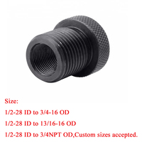 Adaptador de Rosca (1/2-28 a 3/4-16) de Alta Calidad con Tuerca Moleteada, Adaptador de Rosca 1/2-28 para Sistema de Combustible, Adaptador de Rosca de Acero