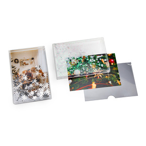 Khung Tranh Trang Trí Họa Tiết Bông Tuyết Màu Trắng Trưng Bày Để Bàn 4X6 Bằng Acrylic Cho Giáng Sinh - Product Image 6