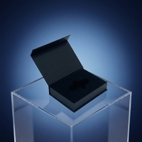 Boîte de rangement de luxe mince magnétique pour protège-dents et appareils orthodontiques, conforme aux normes de santé, en carton