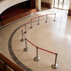 Cột chắn bằng thép không gỉ đánh bóng cao cấp để quản lý hàng chờ thông minh tại các trung tâm thương mại cao cấp - Product Image 1