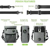Sac banane personnalisé pour fournitures de dressage d'animaux de compagnie pochette de transport de friandises pour chiens en nylon 1000D étanche sac de friandises pour chats sacs à collation pour chiens