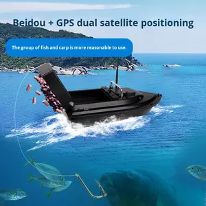 <span class=keywords><strong>Barco</strong></span> de Pesca con Control Remoto Inalámbrico, GPS de 40 Puntos, 1500G, 600M, Retorno Automático, 25600 mAh, ABS, para Pesca Nocturna en el Mar, con Buscador de Peces - Product Image 4