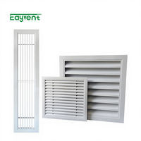 Grille d'aération de retour articulée Eayvent |   Grille en aluminium avec filtre lavable |   Support mural/plafond avec filtre
