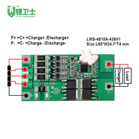 LWS Factory recommande un bon produit LWS-4S10A-438 batterie au lithium PCM 10A BMS 9.6V/12.8V & 11.1V/ 14.8V