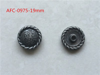 Boucles de ceinture de qualité supérieure Conchos en corde robuste en zinc avec conception de poteau fileté Taille 1 "pour accessoires de vêtements occidentaux