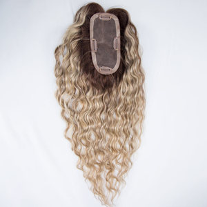 Disponible para Envío Inmediato, Cabello Europeo 3*6, 150% de Densidad, Base Mono, Color Personalizado, Topper con Base Mono, Cabello 100% Humano Real - Product Image 3