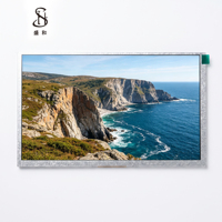 Écran LCD IPS SHENGHE personnalisé de 9 pouces, 40 broches, RGB, résolution 1024x600, 500 nits, haute luminosité, pour véhicules, -30°C~80°C