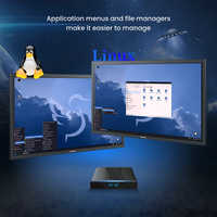 QUNSHITECH Linux Ubuntu 20.04 TV Box Amlogic S905X3 4K Media Streaming Box 4GB RAM 32GB ROM Android tvbox Lecteur de signalisation numérique