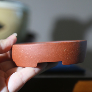 Maceta Ovalada para Bonsái, Hecha a Mano con Arcilla Púrpura, Extra Pequeña, para Escritorio - Product Image 2