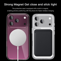 Coque de téléphone hybride PC+TPU magnétique puissante pour 16 17 18 Pro Max avec bouton de contrôle de caméra réactif, ODM OEM acceptés