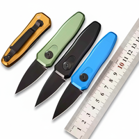 Couteau de camping pliable multifonctionnel KS 7500 en acier inoxydable avec manche en aluminium, personnalisable OEM/ODM, pour activités de plein air et EDC