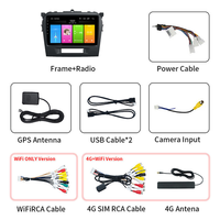 Lecteur audio stéréo DSP RDS BT Witfighter Android 13 Autoradio pour SUZUKI Vitara 2015-2020 CarPlay GPS Navi 4G WIFI Caméra 360
