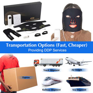 Masque facial LED à lumière photonique en silicone portable SHOmfrs avec lumière rouge 660/850 nm pour le traitement de l'acné - Product Image 6