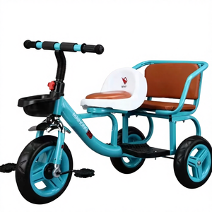 Tricycle double pour <span class=keywords><strong>b</strong></span>é<span class=keywords><strong>b</strong></span>és, <span class=keywords><strong>16</strong></span> <span class=keywords><strong>pouces</strong></span>, 3 roues, prix bas, fabriqué en usine, pour enfants, deux <span class=keywords><strong>b</strong></span>é<span class=keywords><strong>b</strong></span>és - Product Image 3